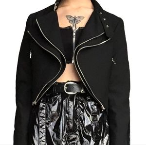 Jacket double zipper